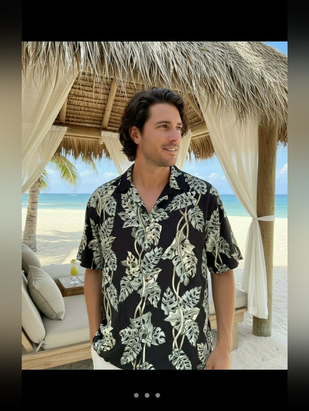 Vintage Hilo Hattie Rayon Acanthus Leaf Hawaiian Shirt
